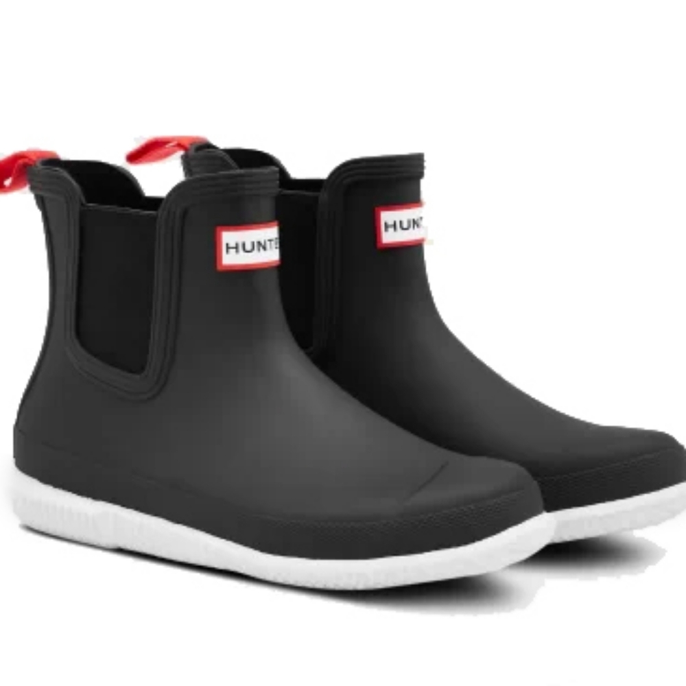 Hunter calendar sole black Chelsea boot